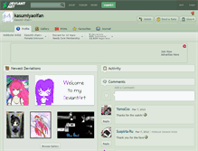 Tablet Screenshot of kasumiyaoifan.deviantart.com