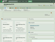 Tablet Screenshot of bellybelcher2010.deviantart.com