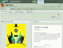Tablet Screenshot of dodgeriscool.deviantart.com