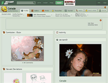 Tablet Screenshot of cerade.deviantart.com