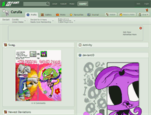 Tablet Screenshot of curulla.deviantart.com