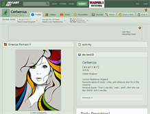Tablet Screenshot of cerbercus.deviantart.com