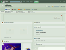 Tablet Screenshot of bobbystory.deviantart.com