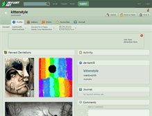Tablet Screenshot of kittenstyle.deviantart.com