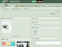 Tablet Screenshot of lovit.deviantart.com