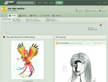 Tablet Screenshot of my-star-seeker.deviantart.com