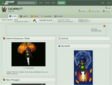 Tablet Screenshot of cocokitty77.deviantart.com