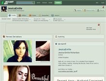 Tablet Screenshot of jessicaemilie.deviantart.com