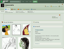 Tablet Screenshot of crepuscularia.deviantart.com