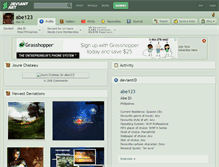 Tablet Screenshot of abe123.deviantart.com