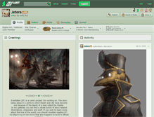 Tablet Screenshot of jetera.deviantart.com