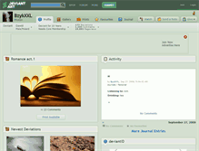 Tablet Screenshot of bzykxxl.deviantart.com
