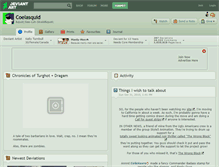 Tablet Screenshot of coelasquid.deviantart.com