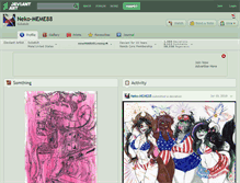Tablet Screenshot of neko-meme88.deviantart.com