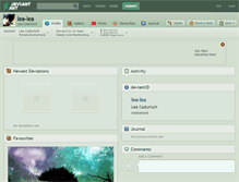 Tablet Screenshot of lea-lea.deviantart.com