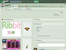 Tablet Screenshot of juanjlf.deviantart.com