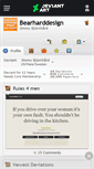 Mobile Screenshot of bearharddesign.deviantart.com