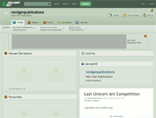Tablet Screenshot of nextgenpublications.deviantart.com