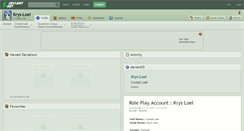 Desktop Screenshot of krys-loel.deviantart.com