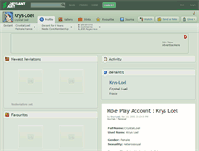 Tablet Screenshot of krys-loel.deviantart.com