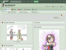 Tablet Screenshot of mercifulheretic.deviantart.com