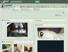 Tablet Screenshot of mycomet.deviantart.com
