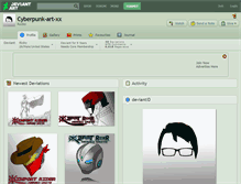 Tablet Screenshot of cyberpunk-art-xx.deviantart.com
