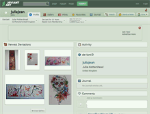 Tablet Screenshot of juliajean.deviantart.com