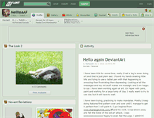 Tablet Screenshot of mellissaaf.deviantart.com