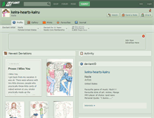 Tablet Screenshot of keira-hearts-kairu.deviantart.com