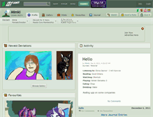 Tablet Screenshot of mimki.deviantart.com