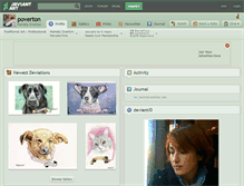 Tablet Screenshot of poverton.deviantart.com