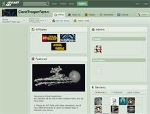 Tablet Screenshot of clonetrooperfans.deviantart.com