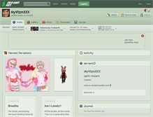 Tablet Screenshot of myvizmxxx.deviantart.com