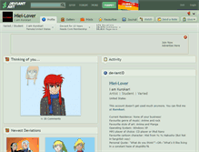 Tablet Screenshot of hiei-lover.deviantart.com