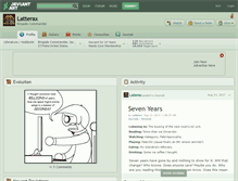 Tablet Screenshot of latterax.deviantart.com