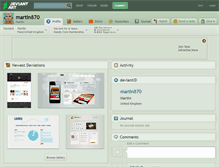 Tablet Screenshot of martin870.deviantart.com