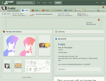 Tablet Screenshot of frutful.deviantart.com