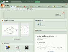 Tablet Screenshot of npplz.deviantart.com