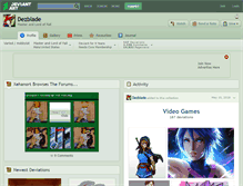 Tablet Screenshot of dezblade.deviantart.com