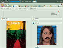 Tablet Screenshot of chocolla.deviantart.com