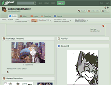 Tablet Screenshot of coockiesandshadow.deviantart.com