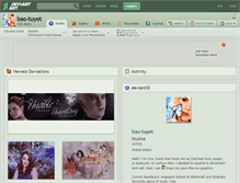 Tablet Screenshot of bao-tuyet.deviantart.com