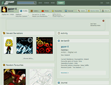 Tablet Screenshot of gazer-x.deviantart.com