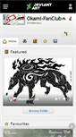 Mobile Screenshot of okami-fanclub.deviantart.com
