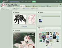 Tablet Screenshot of okami-fanclub.deviantart.com