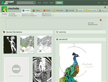 Tablet Screenshot of chochotte.deviantart.com