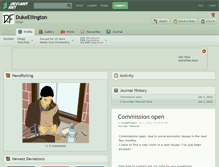 Tablet Screenshot of dukeellington.deviantart.com
