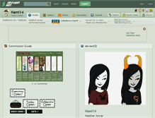 Tablet Screenshot of nami14.deviantart.com