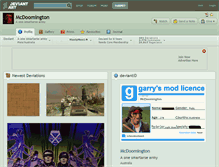 Tablet Screenshot of mcdoomington.deviantart.com